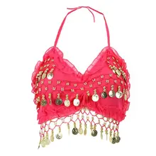 Ручная работа новые сексуальные сложенные кружева монеты танец живота бюстгальтер Топ