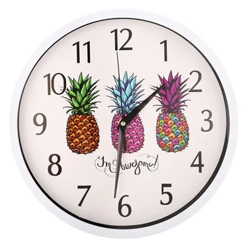 

Clock 12 Inch Hour Silent Silencer Carbon Battery Watch Time Mirror Glass Hanging Clock Decoration home