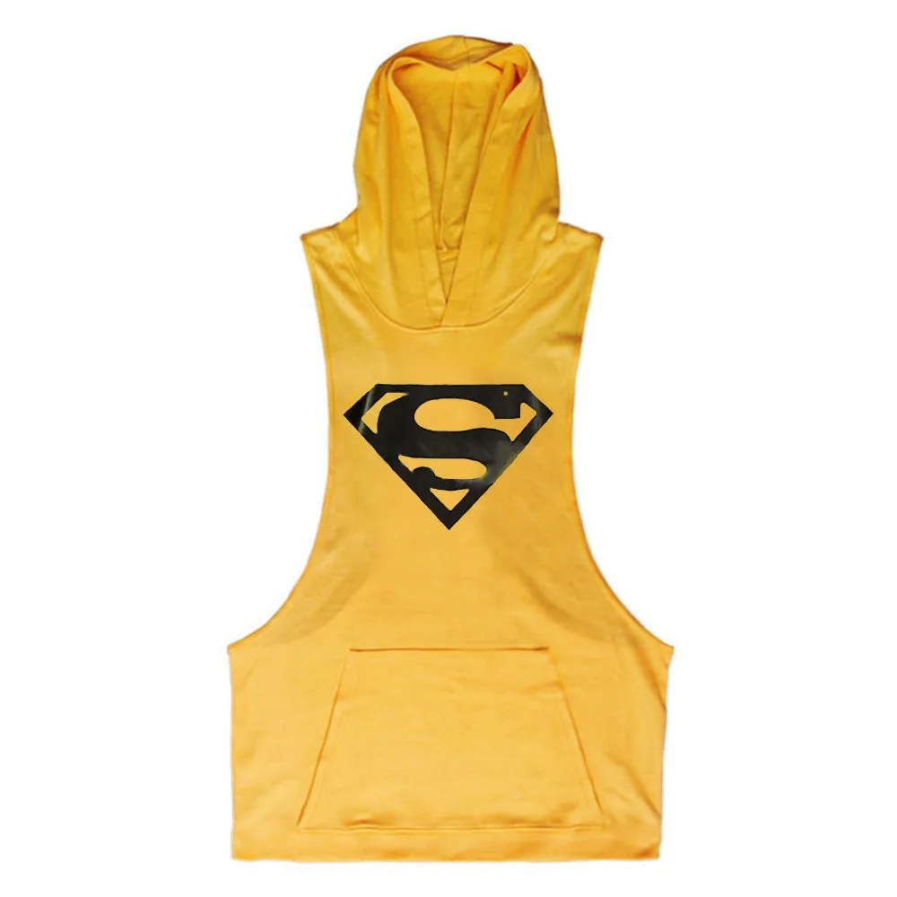 superman sleeveless hoodie