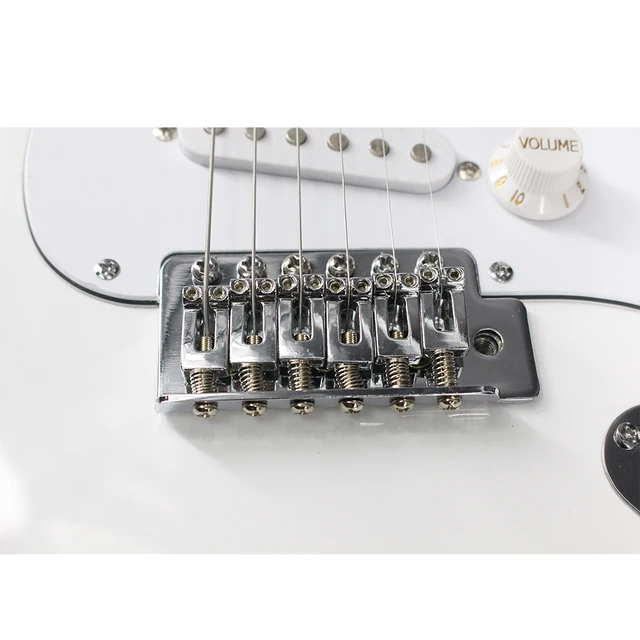 High Quality 8 Inch White Custom Electric Guitar 8
