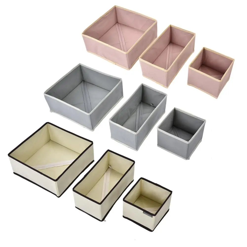 

Home 6PCS / Set Underwear Storage Box Closet Organizer for Bra Ties Socks Clothes storage box