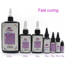 DIY УФ ультрафиолетовая Смола отверждения раствор Быстросохнущий нетоксичный Солнечный свет активированный жесткий HSJ88