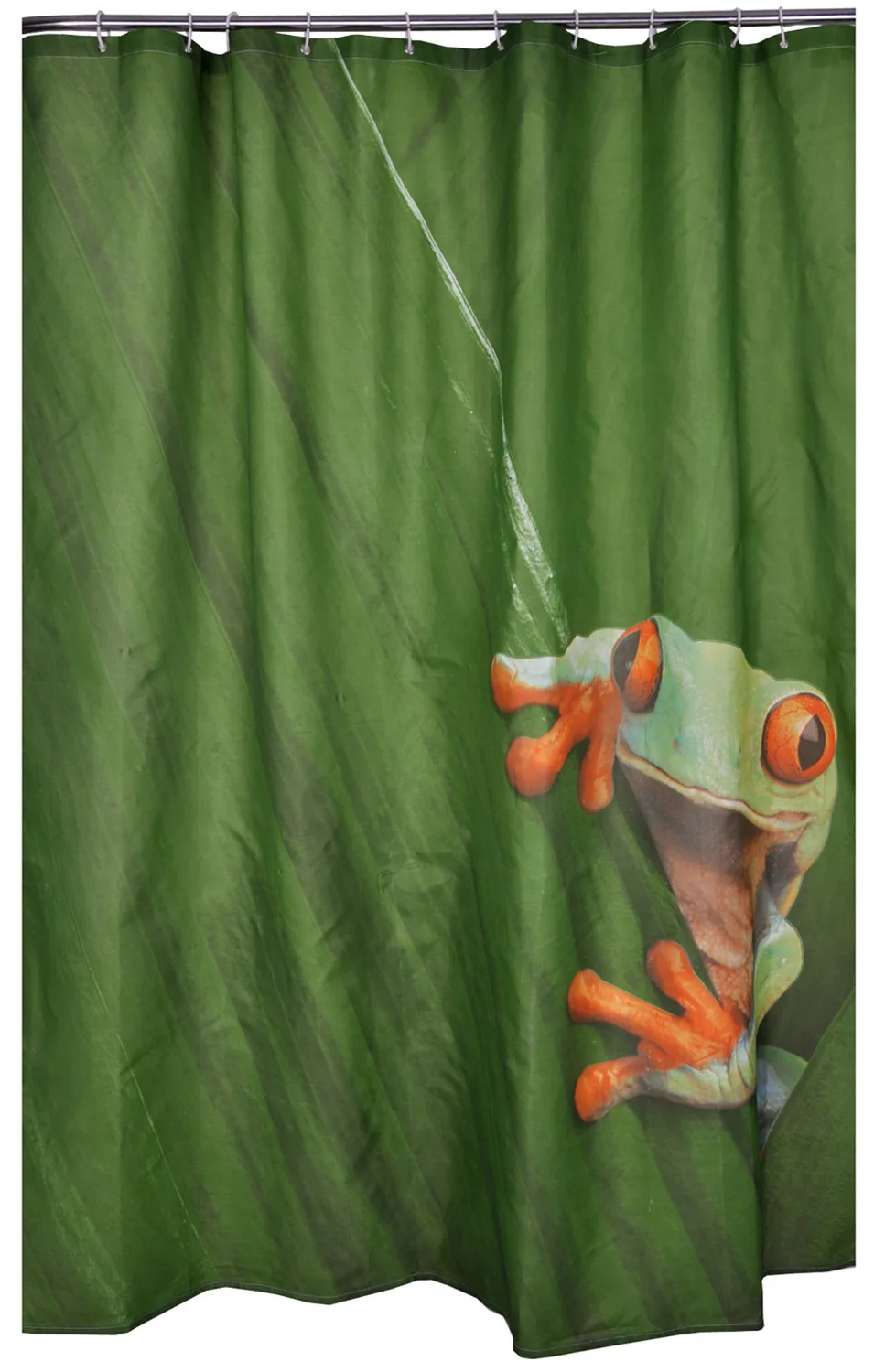 Bathroom Products 100Polyester Fabric Green Frog Waterproof Shower