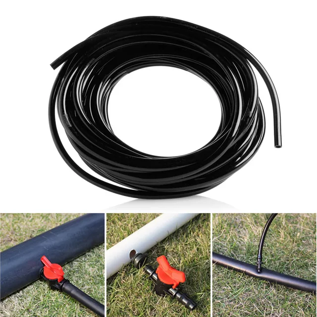 5M/10M/20M Watering Tubing PVC Hose Pipe 4/7mm For Micro Drip Irrigation System
