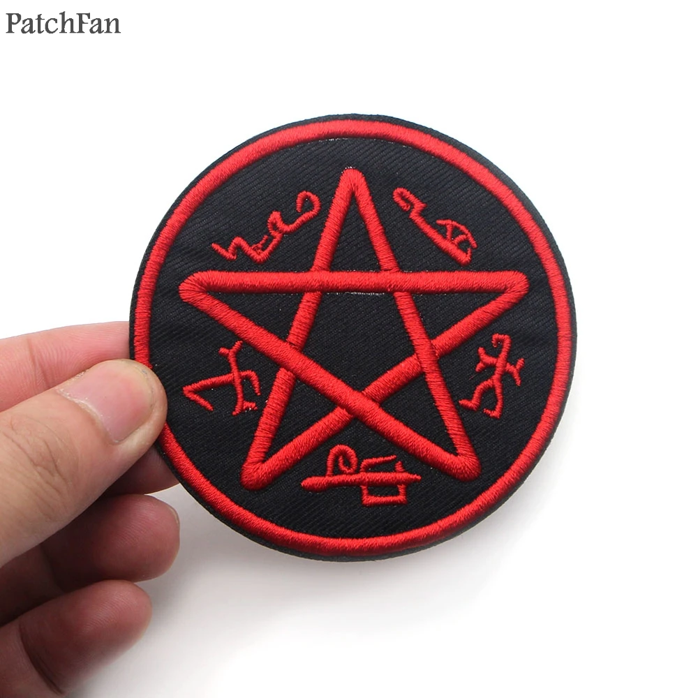 Patchfan Сверхъестественное SPN rune аппликация нашивки наклейки швейная сумка Джерси одежда para куртка значки железная футболка A0823