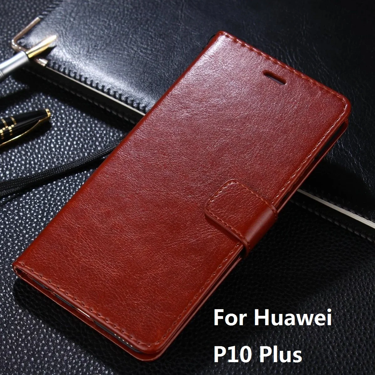 AZNS для Huawei P10 Plus Роскошный кожаный бумажник откидная крышка телефон Сумки Чехол