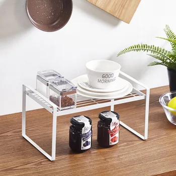 

Spice Single Layer Kitchen Storage Rack Bowl Sauce Seasoning Kitchenware Cupboard Organizer Bathroom Storage Home Decoration