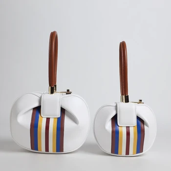 

2019 Spring Women Genuine leather Handbags Fashion Vintage Bucket Luxury Design Shoulder Crossbody bags For Female C028