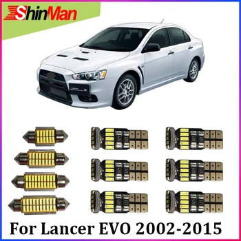 

ShinMan 6x LED CAR Light Car LED Interior Car lighting For Mitsubishi Lancer EVO LED Interior Light kit 2002-2015 Accessories