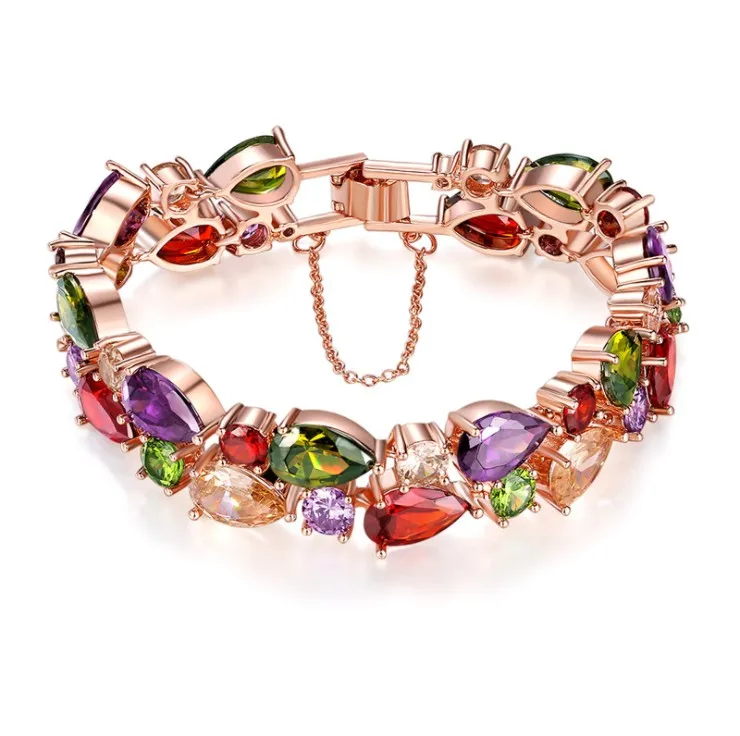 

Fashion jewelry 925 silver New Fashion Crystal from Swarovski Bracelet Flashing little Bangles Women Romantic