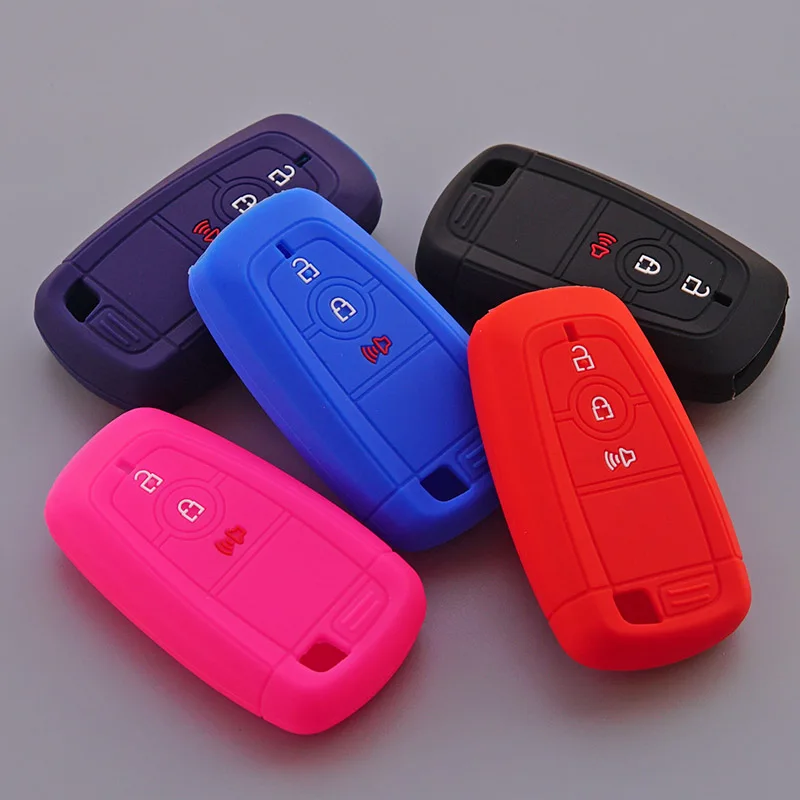 Силиконовый чехол для ключа ford Explorer EcoSport mondeo edge Taurus Flex Escape Mustang F250 F350|silicone key fob|silicone