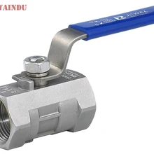 Из нержавеющей стали полный порт BSP Женская резьба " шаровой клапан один кусок SS304 шаровой клапан 6.4Mpa Макс 232 градусов доступны