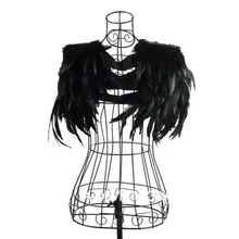 Перьевая шаль, новинка, крыло, модная женская, мужская, перо, шаль, накидка, вечерние, косплей, Хэллоуин, Рождество, рождественские аксессуары: шали