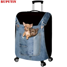 RUPUTIN New Suitcase Elastic Dust Cover Luggage Case For 18~30 Inch Password Box Trolley Case High Quality Cat Protective Cover