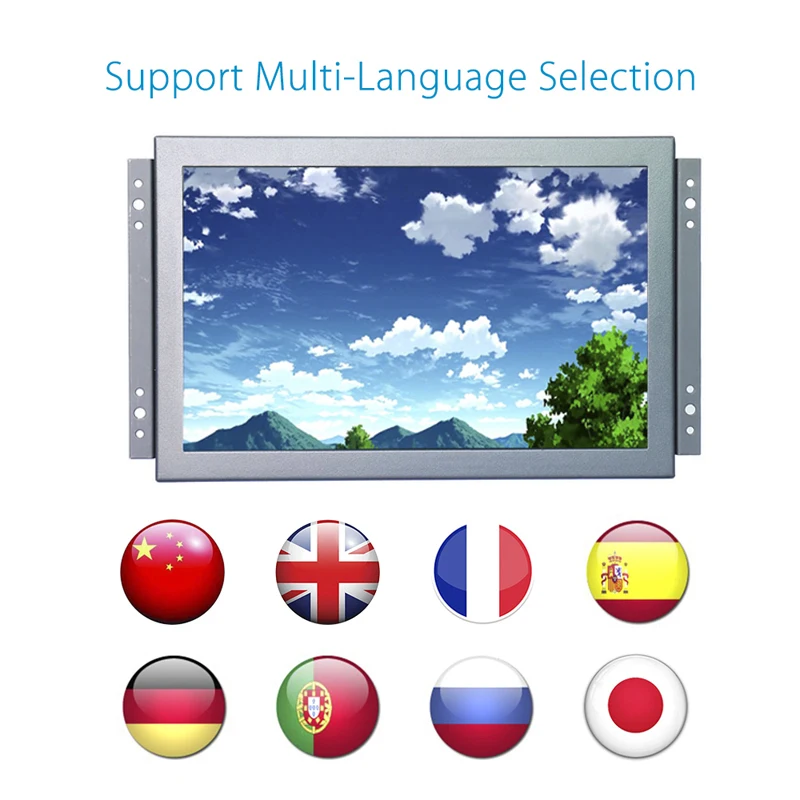 Монитор для домашней системы видеонаблюдения 10 1 дюйма IPS LCD HD цветной экран 1280x800 с