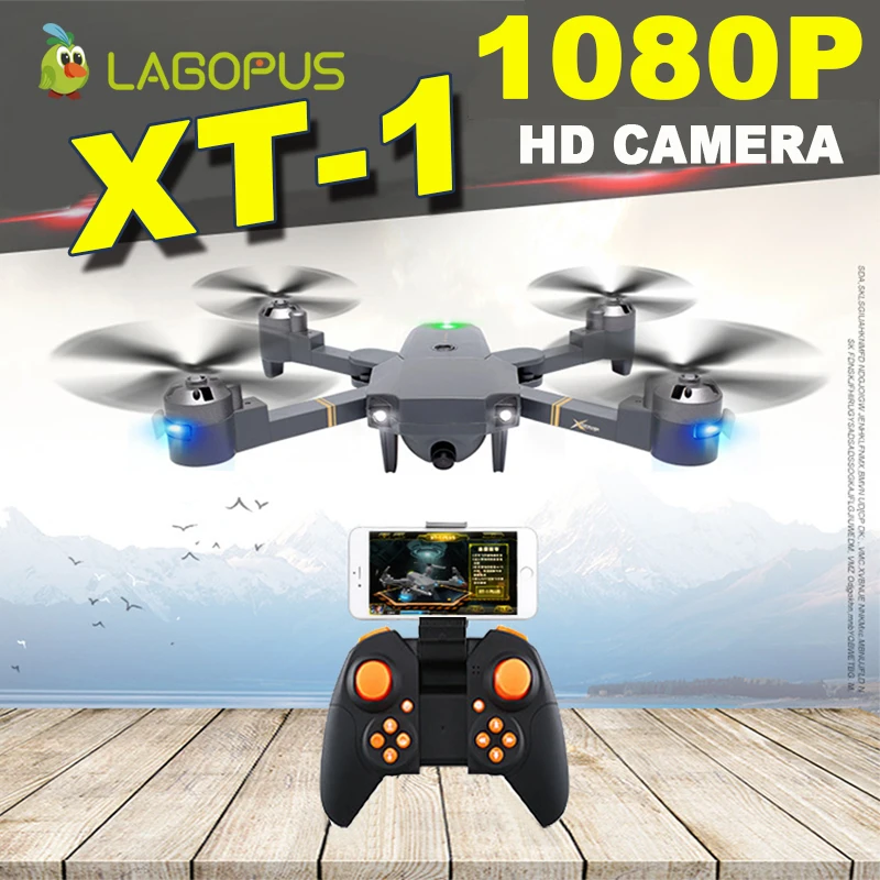 

lagopus XT-1 5MP WIFI FPV Drones with camera hd Mini Drone 1080P with Wide Angle LED Quadcopter Folding Drone VS E58 XS809HW H37