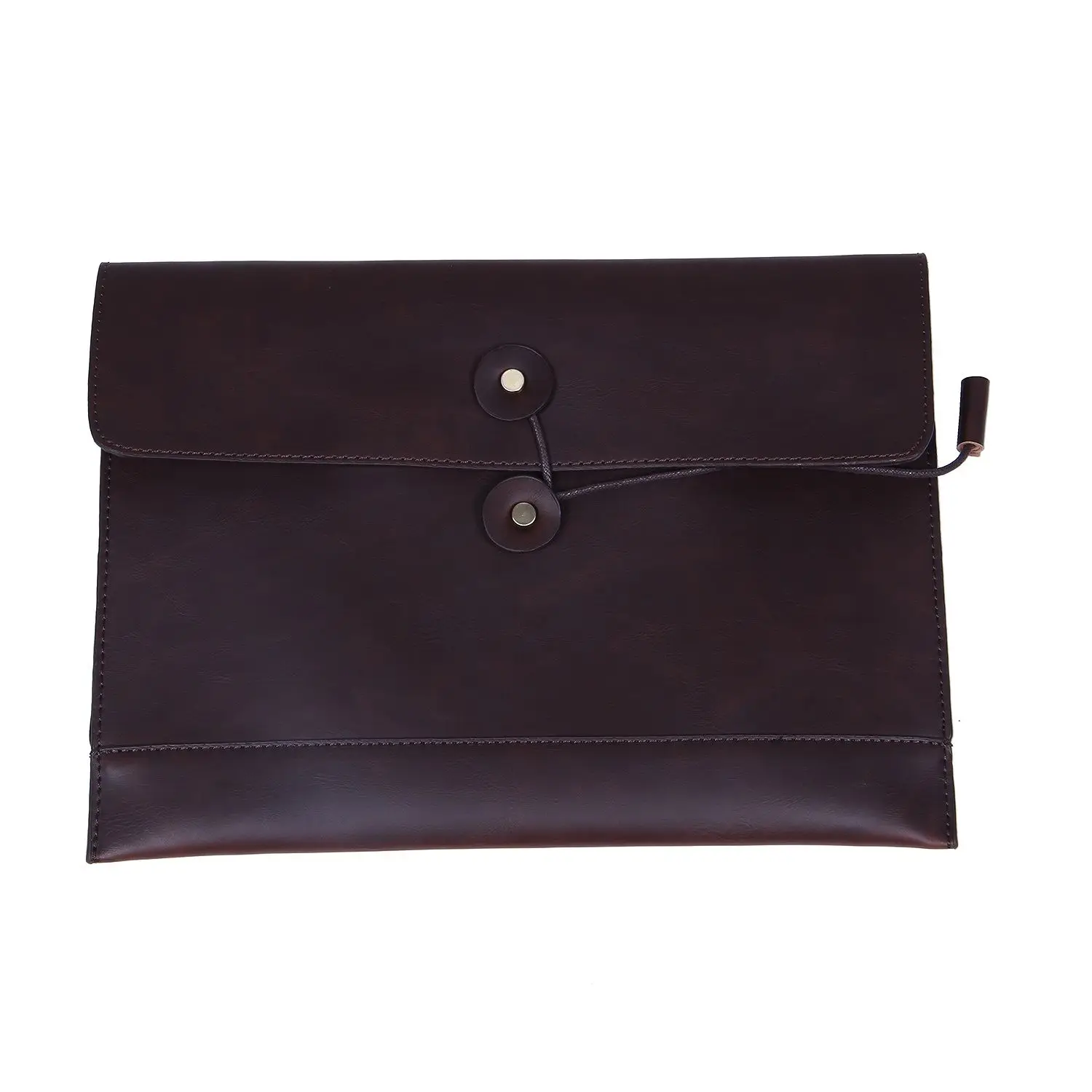 

FGGS ETONWEAG 1x coffee PU leather men cross section retro business casual file bag envelope bag briefcase bag holding bag 35x