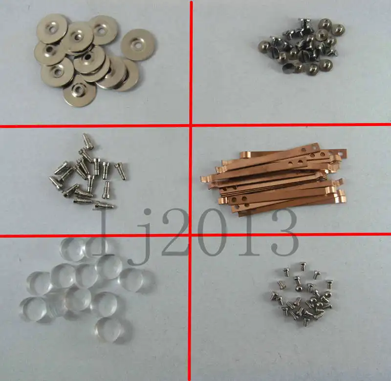 Новые 60 шт. различные флейты винтовые запчасти винты, запчасти