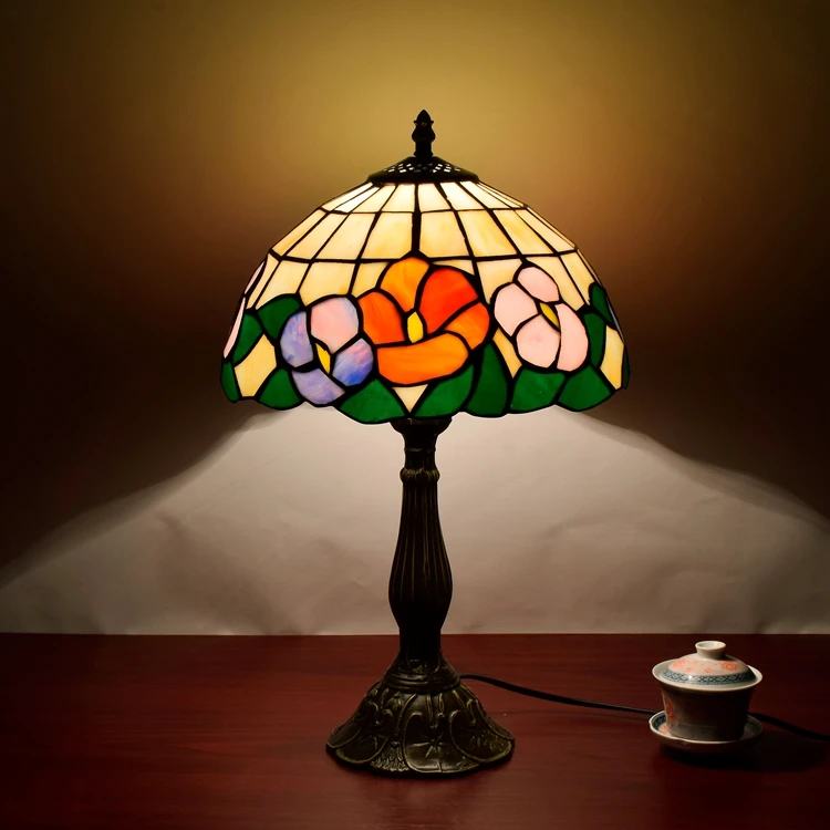 American Retro бабочка цветок художественного стекла спальня ночники ресторан-бар отеля Base
