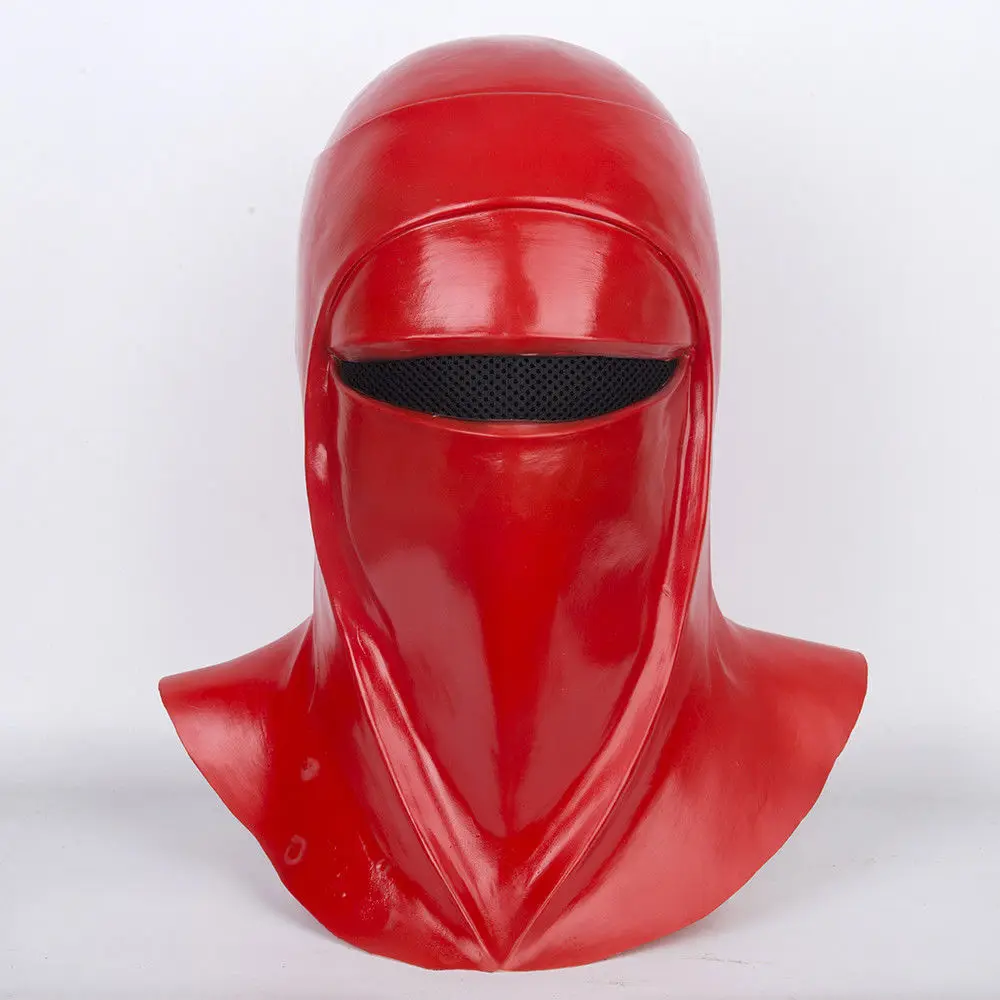 Star Wars Emperor's Royal Guard Soldiers Cosplay Mask Latex Full Head Red Helmet (2)