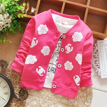 Spring Baby Girls Cardigan Kids Cotton Sweater for Girl Thin Outfits Fashion Print Coat Baby Clothes Autumn Children Clothing