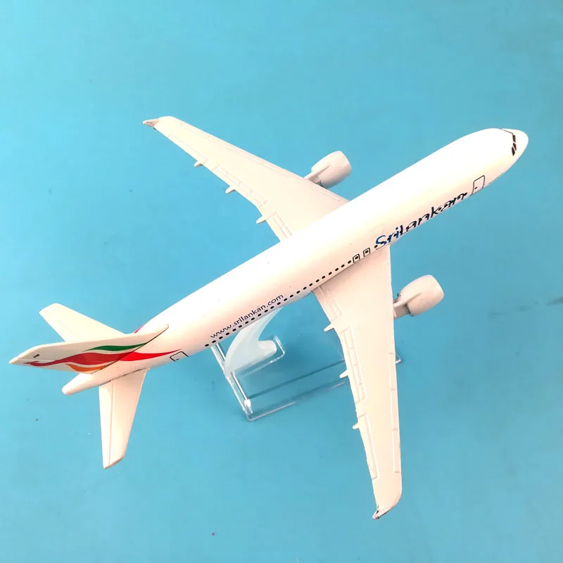 20 см модель самолета SriLankan Airlines 16 Airbus A320 сплав металл литая под давлением
