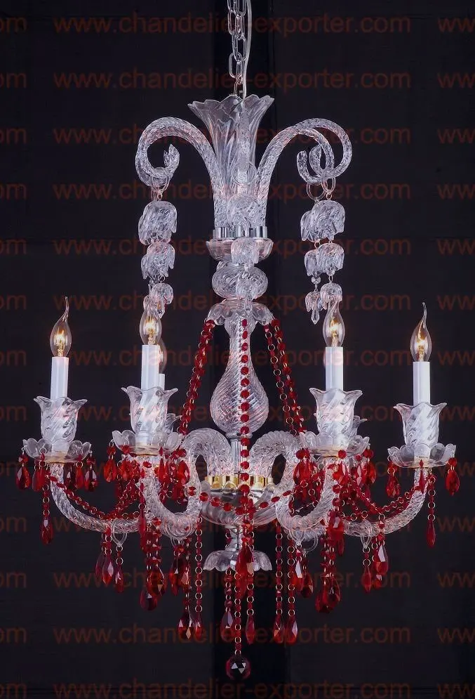 Red crystal chandeliers with red crystal beads,black chandelier,crystal