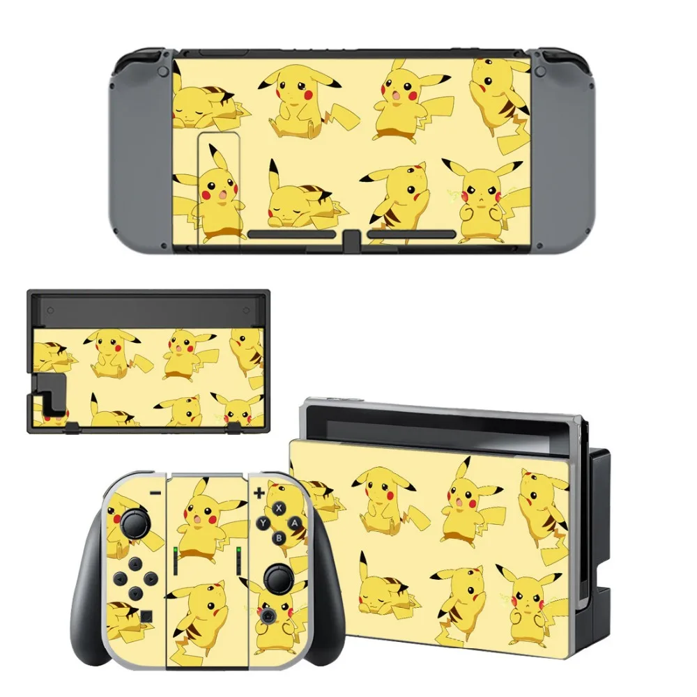 

Pokemo Skin Sticker For Nintend Switch NS Console & Gamepad Controller Nintendoswitch Game Sticker Vinyl Decals Cover Protector