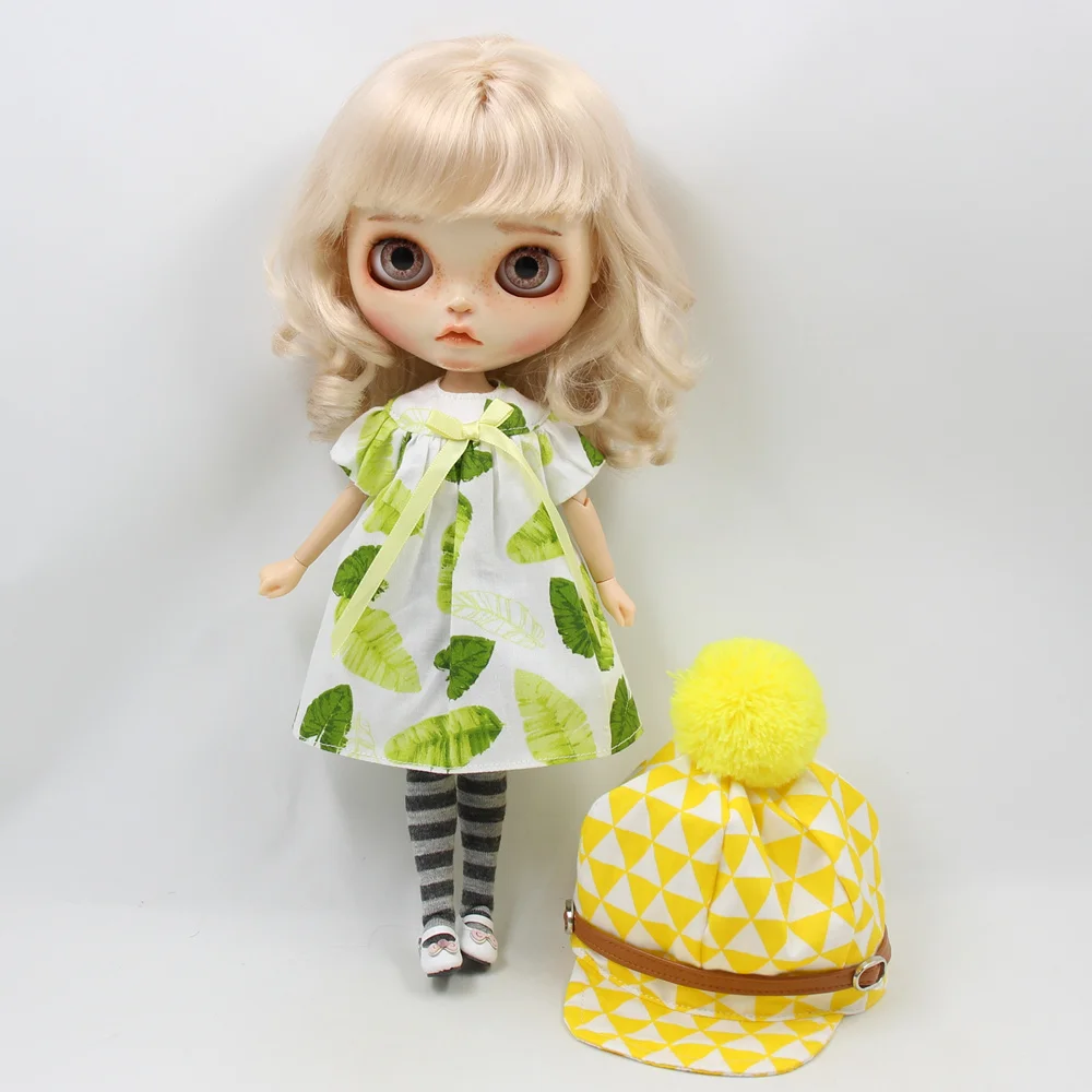 Blyth Кукла одежда новый летний свежий костюм шляпа 1/6 кукла нормальный шарнир azone