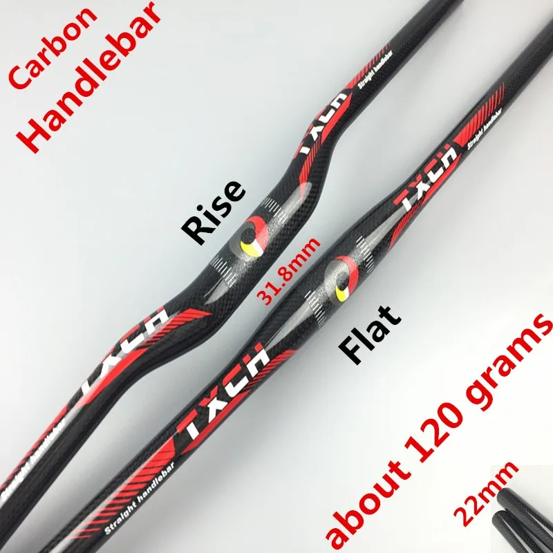 New products chinese cheap 3k Carbon Mountain Bike Flat/Rise Handlebar