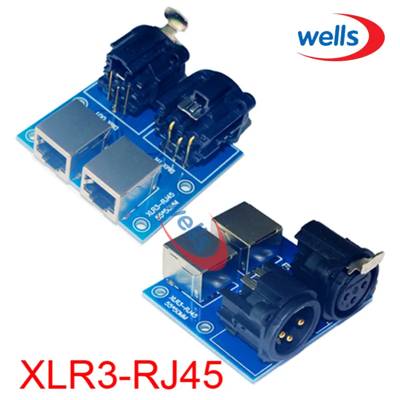 

DMX512 RJ45 connector to XLR3 ,XLR3-RJ45, use for DMX controller ,RGB strip