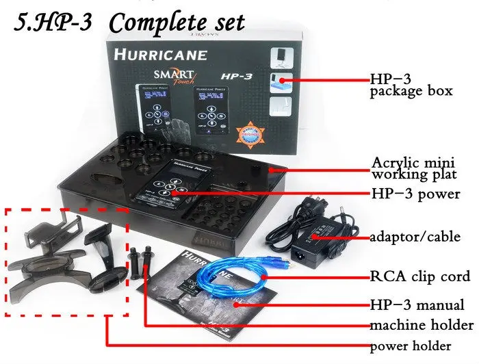 Горячая hurricane hp-3 татуировки питания простые версии сенсорной панели