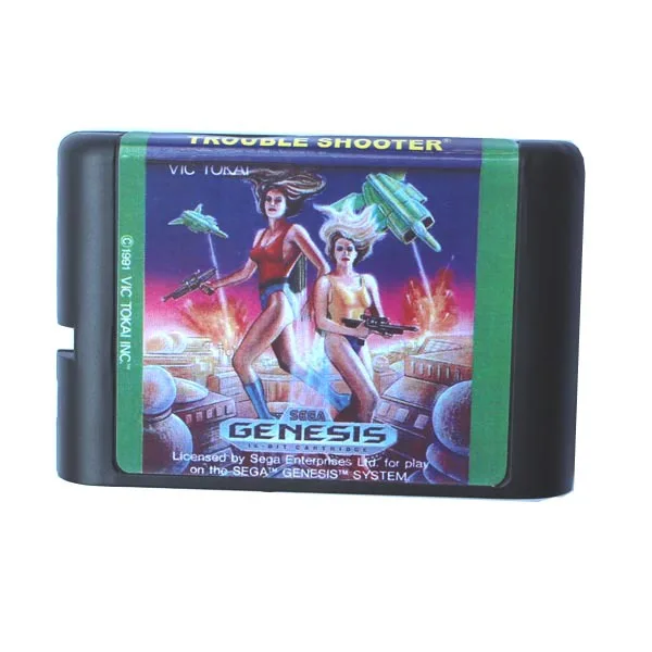 Игра Sega Mega Drive card-Trouble Shooter для 16 бит игра Sega Mega Drive картридж Megadrive Genesis система