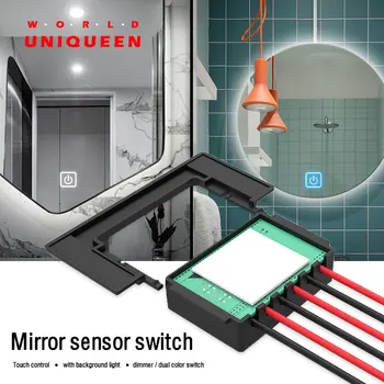 

Touch sensor control switch for smart mirror light, DIY washroom mirror lamp, DC12V 36W load, switch mode, dimmer, CCT mode