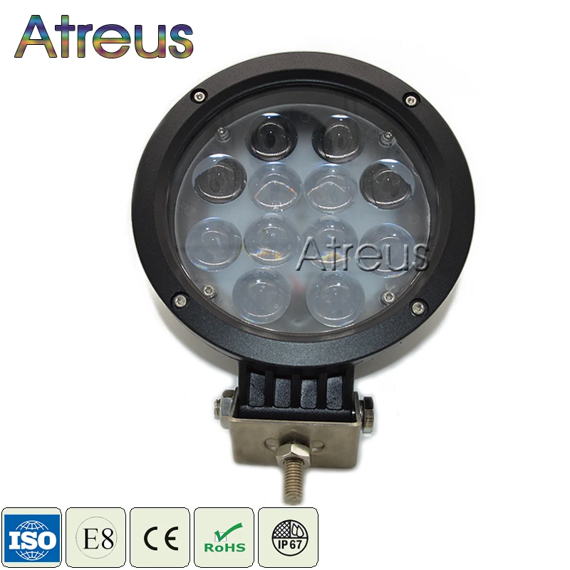 

Atreus 7Inch 60W Car LED Work Light Bar 12V 24V Spot 4D Lens DRL Lamp For ATV 4X4 4WD Offroad Trailer Jeep Driving Fog Lights