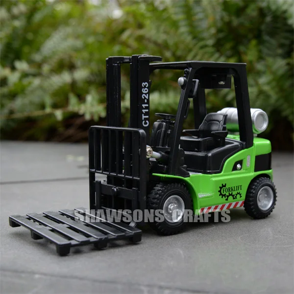 

DIECAST METAL 1:24 TRUCK MODEL TOY SOUND & LIGHT PULL BACK FORKLIFT REPLICA