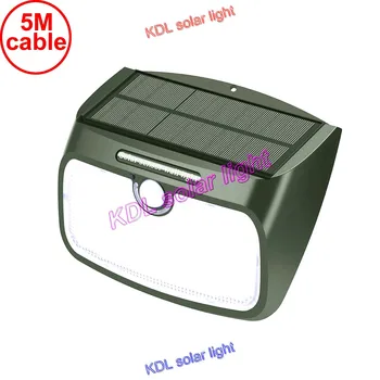 

48 leds split solar panel indoor Light PIR motion radar smart lamp switch o to for Garden Back Door Step Stair Fen