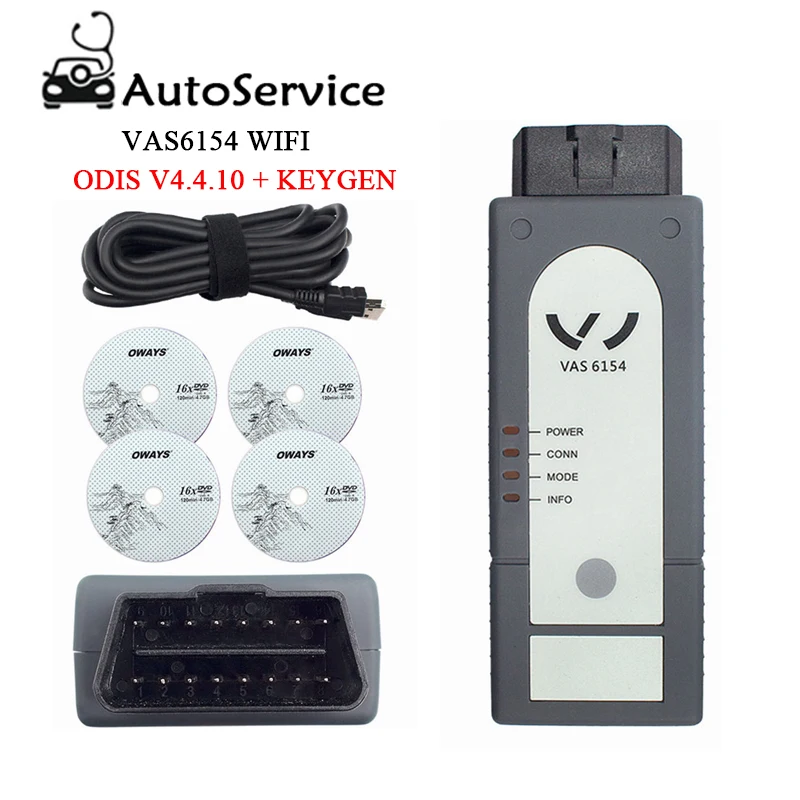 

Original VAS6154 4.4.1 ODIS V4.4.10 OKI Full Chip WIFI & Bluetooth For Audi/Skoda Better Than VAS5054 Support UDS For VAG