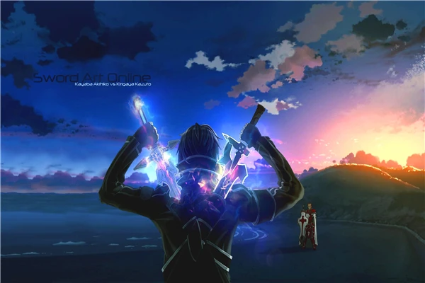 Custom Canvas Art Sword Art Poster Sword Art Online Game Wall