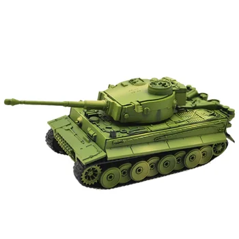 

4D Model Building Kits Model Assembly Ti ger Tank Panzerkampfwagen Vi Educational Toys Collection High-Density Material Green