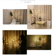 Вишневый цветок дерево ствол пейзаж теплый белый свадебный светильник уличная лампа новогодний Рождественский пульт дистанционного управления