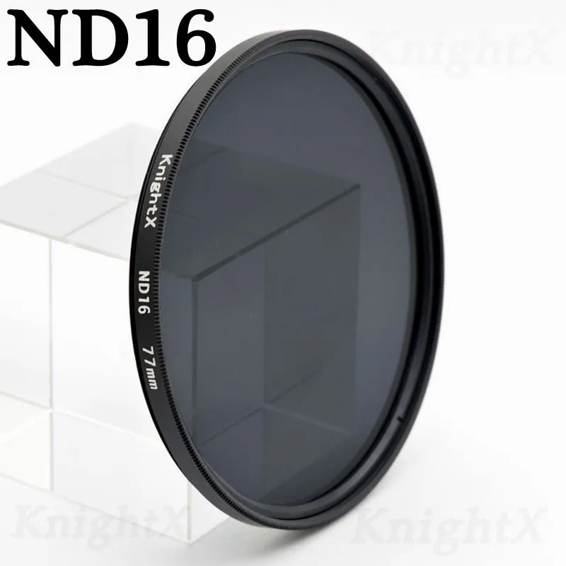 KnightX STAR line 4 фильтр для объектива камеры для sony Canon Nikon Pentax OLYMPUS eos lente para celular t6i macro lense d3400 комплект - Цвет: ND16