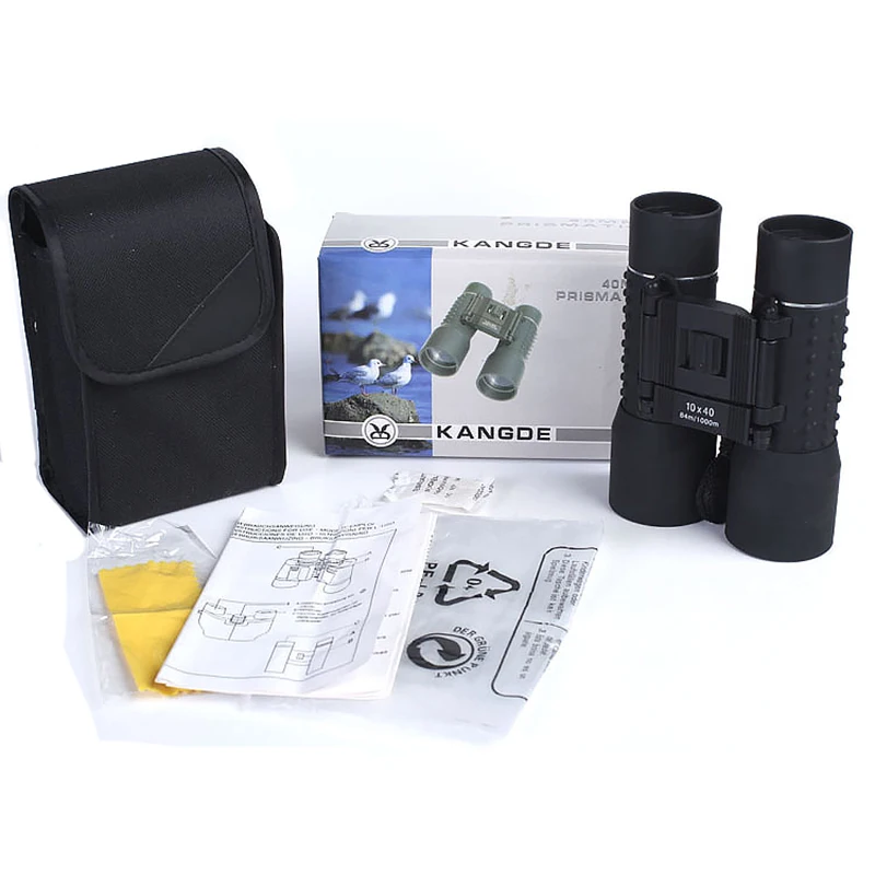 HD Powerful Binoculars 10x40 Handheld Field Glass Great Binocular Telescope Hunting Outdoor Sports Wildlife Climbing Telescope