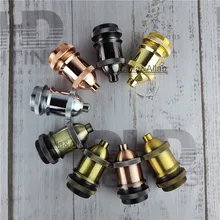 Винтаж в стиле ретро с двойным остеклением Керамика цоколь Эдисона ES E27 тепло свет лампы держатель Разъем M10 резьбовой Цоколь