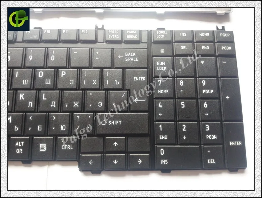 Новая русская клавиатура для ноутбука Toshiba Satellite P300 P305 P305D L350D L355 L355D P500 P505D L505 L505D L550 L550D L555 A500D ру черный