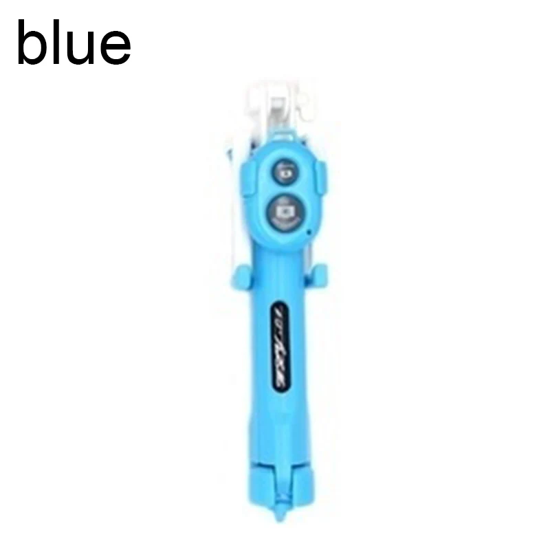 blue Беспроводная Bluetooth селфи-Палка с выдвижным моноподом, дистанционные селфи-палки, штатив для iPhone, Oneplus, huawei, palo, селфи - Цвет: blue