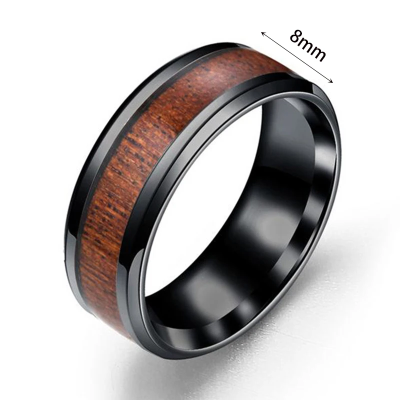 Мужское кольцо в стиле панк 8 мм из нержавеющей стали|band ring|ring weddingring stainless |