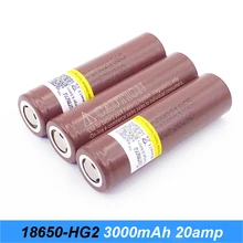 NEW HG2 18650 3000mah 30A font b electronic b font cigarette Rechargeable batteries power high discharge