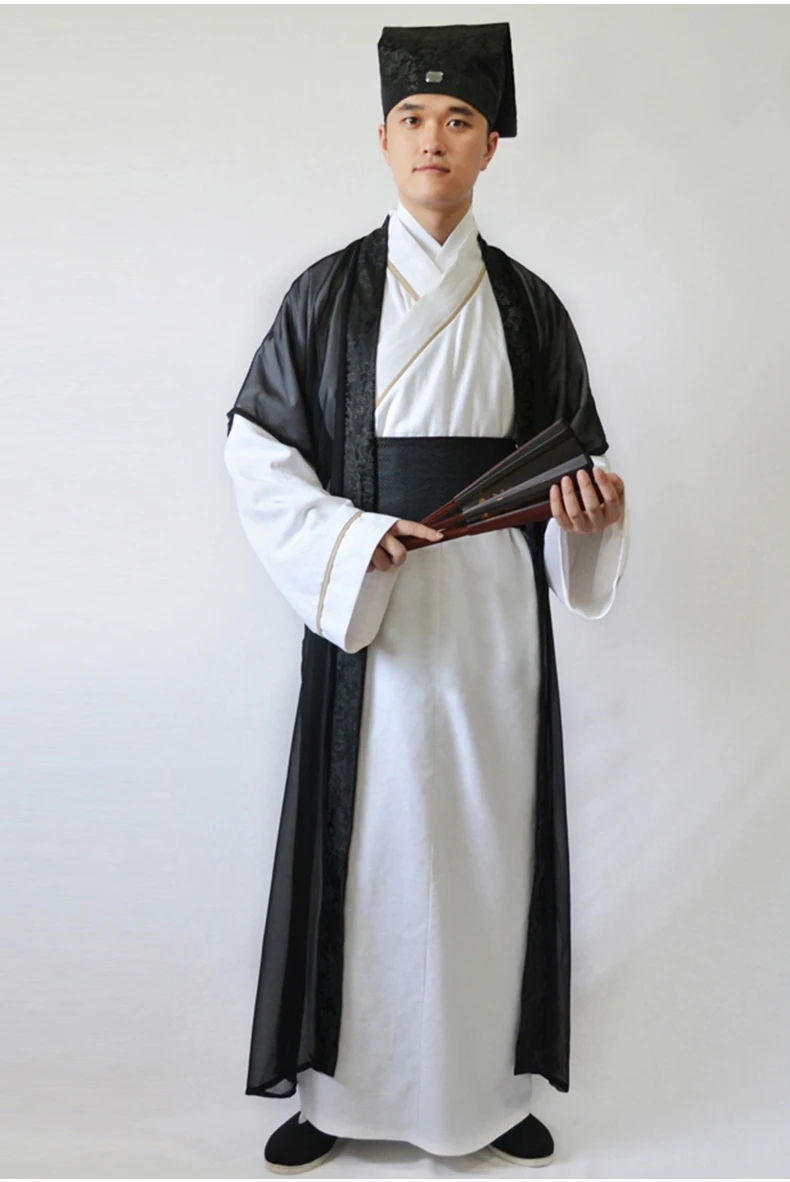 Китайская народная старинный костюм ученого Для мужчин Национальный древней китайской династии Тан платье-ханьфу традиционная одежда для учащихся ТВ пленка одежда для сцены
