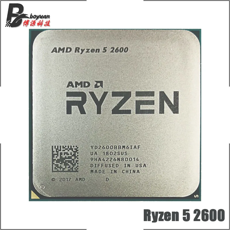 Процессор AMD Ryzen 5 2600 R5 2600 3,4 ГГц шестиядерный двенадцати ядерный процессор 65 Вт Процессор YD2600BBM6IAF Socket AM4